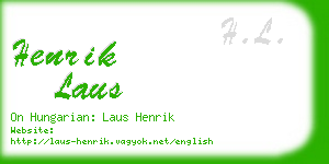 henrik laus business card